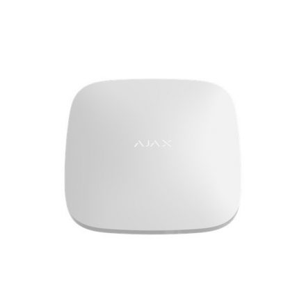 Ajax Hub 2 Plus WH, vezetéknélküli behatolásjelző központ, WiFi, LTE, photo verification, fehér