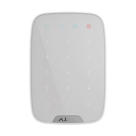 Ajax Keypad WH, vezetéknélküli érintés vezérelt kezelő, fehér