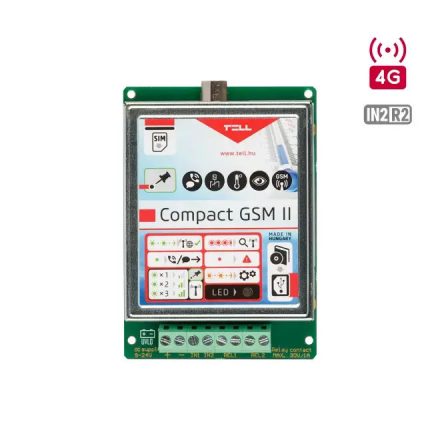 Compact GSM II-4G.IN2.R2 - kontaktusvezérelt átjelző, 4G, 2 bemenet + 2 relé